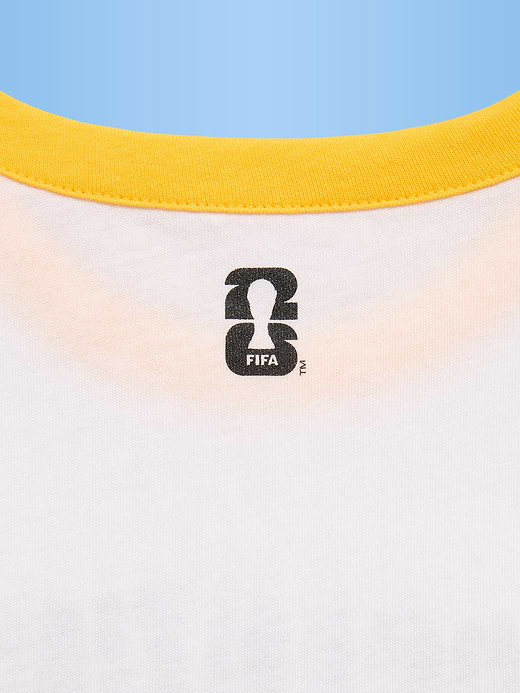 Old Navy FIFA World Cup 26™ Brazil Smocked Graphic T-Shirt for Girls — photo 4
