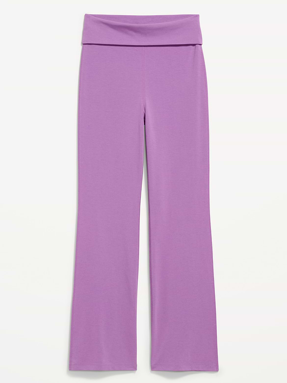Old Navy High-Waisted PowerChill Fold-Over Bootcut Leggings — photo 5