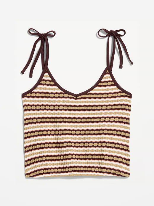 Old Navy Sleeveless Pointelle Tie-Strap Tank Top — photo 5