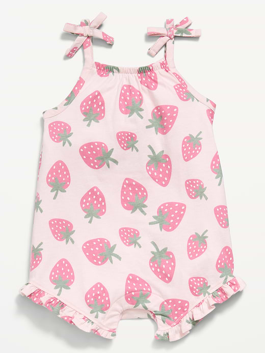 Old Navy Sleeveless Tie-Strap One-Piece Romper for Baby — photo 3