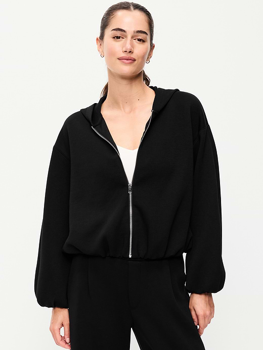 Old Navy Bounce Fleece Bubble-Hem Hoodie Sweatshirt — photo 1
