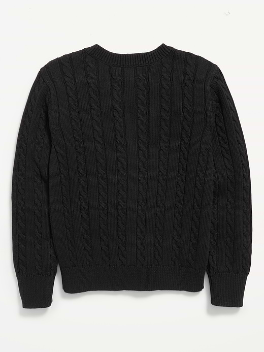 Old Navy Cable-Knit Cardigan Sweater for Girls — photo 4