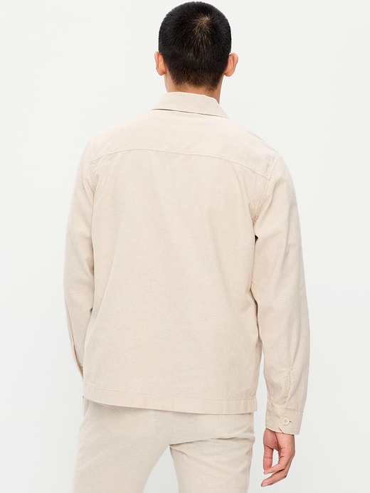 Old Navy Linen-Blend Chore Jacket — photo 3
