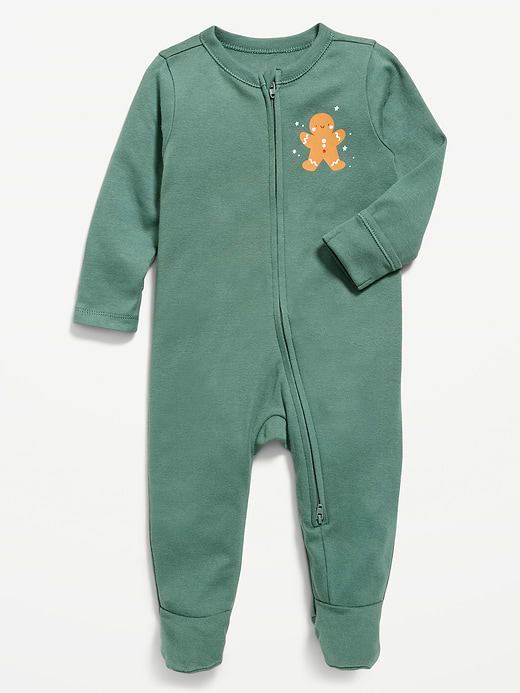 Old Navy Unisex 2-Way-Zip Sleep & Play Footed One-Piece for Baby — photo 1