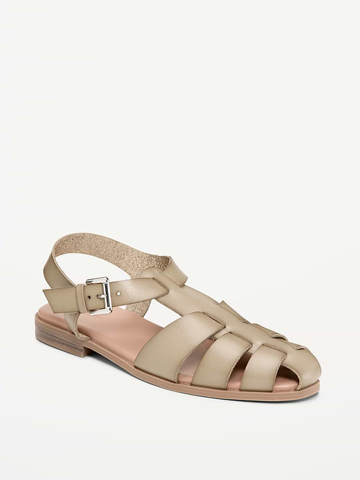 Old Navy Faux-Leather Fisherman Sandals — photo 1