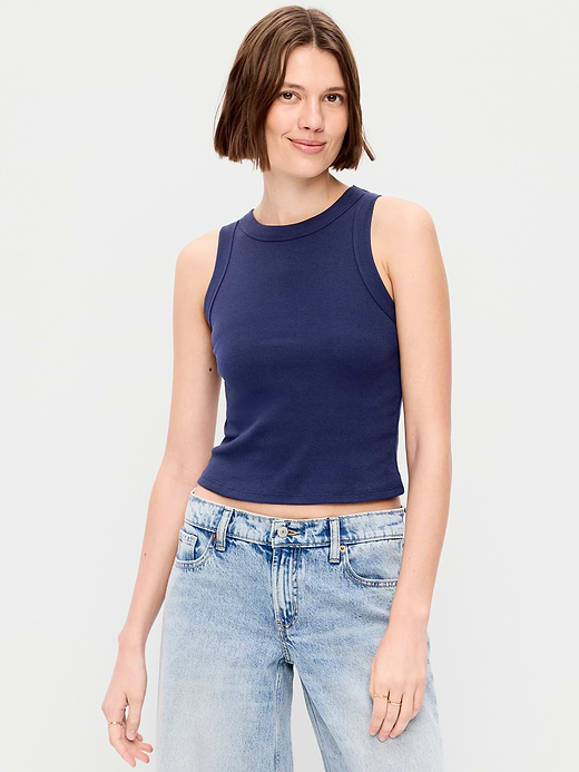 Old Navy Crop Ribbed Tank Top — photo 1