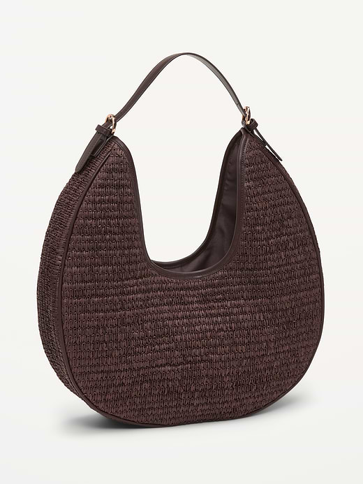 Old Navy Oversized Raffia Hobo Bag — photo 4