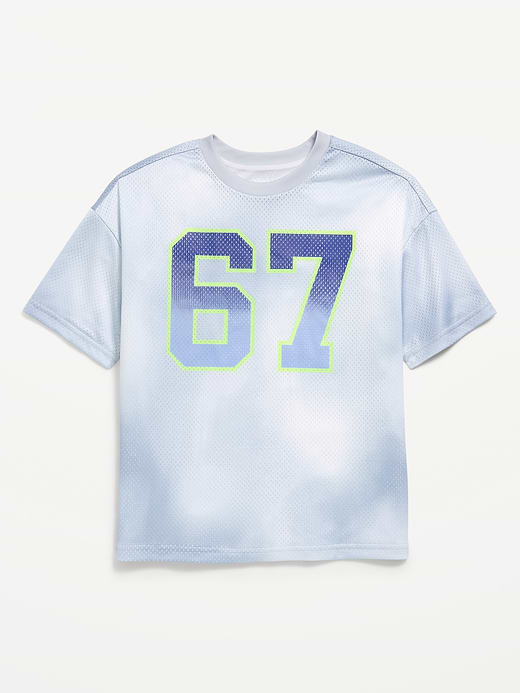 Old Navy Oversized Mesh Graphic Basketball T-Shirt for Boys — photo 3