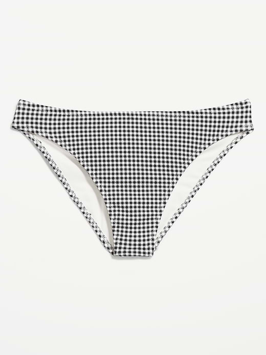 Old Navy Mid-Rise Textured Bikini Swim Bottoms — photo 5