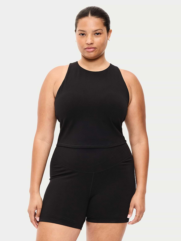 Old Navy Light Support PowerChill High-Neck Racerback Sports Bra — photo 8