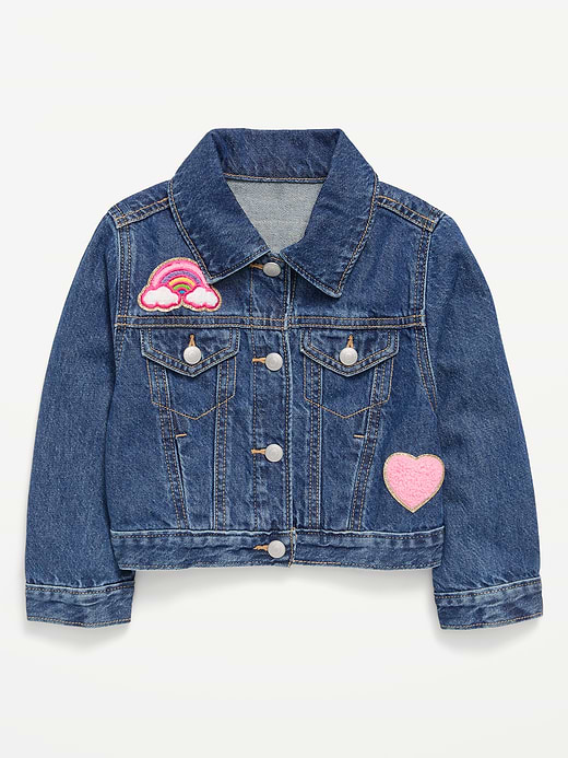 Old Navy Cropped Trucker Denim Jacket for Toddler Girls — photo 1