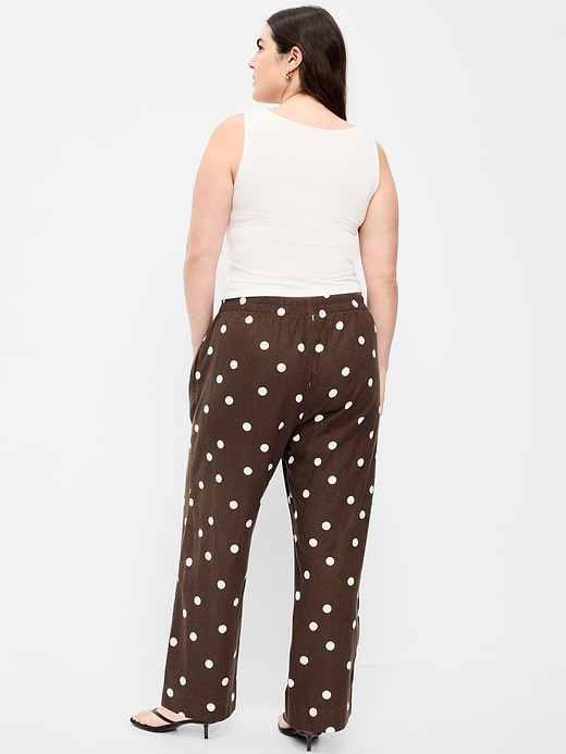 Old Navy High-Waisted Linen-Blend Straight Ankle Pants — photo 7