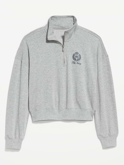 Old Navy Terry Oversized Logo Half-Zip Sweatshirt — photo 5