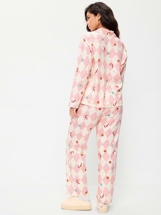 Old Navy Printed Flannel Pajama Pant Set for Women — photo 7