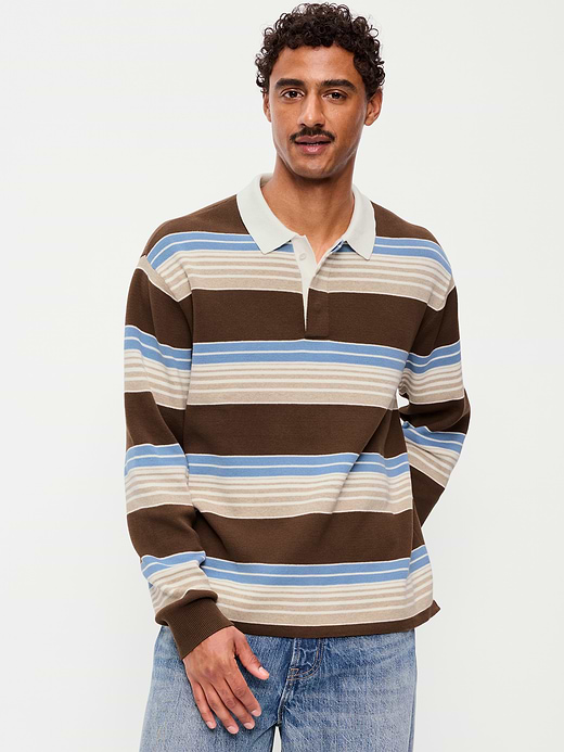 Old Navy Long-Sleeve Rugby Polo Sweater — photo 1