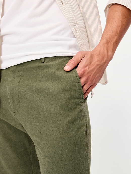 Old Navy 90's Straight-Fit Linen-Blend Dress Pants — photo 5