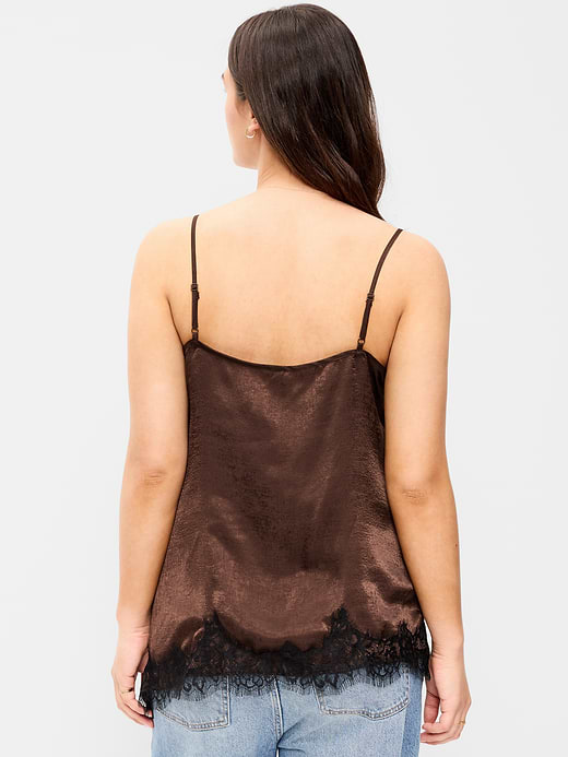 Old Navy Asymmetrical Lace-Trim Cami Top — photo 7