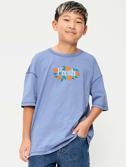 Old Navy Oversized Short-Sleeve Graphic T-Shirt for Boys