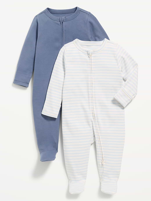Old Navy 2-Way-Zip Sleep & Play Footed One-Piece 2-Pack for Baby — photo 1