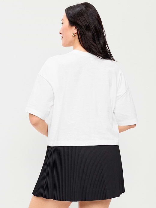 Old Navy Vintage Crew-Neck Oversized Crop Graphic T-Shirt — photo 7