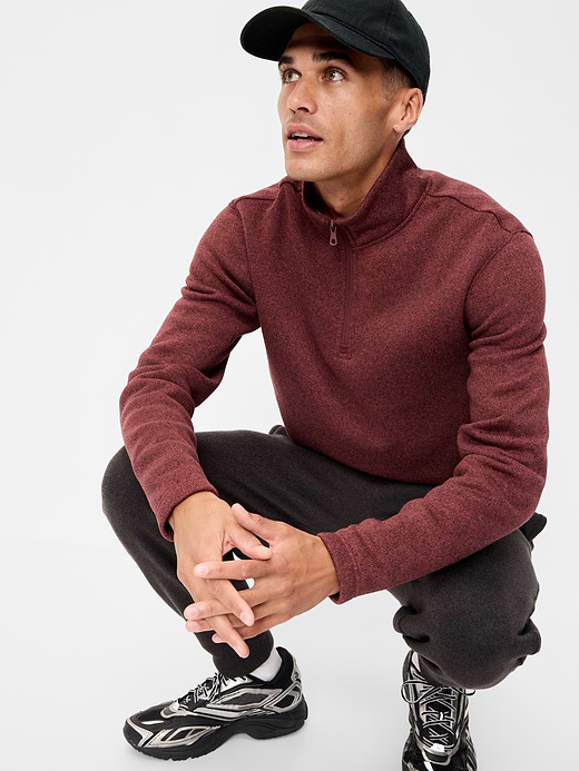 Old Navy Sweater Fleece Quarter-Zip — photo 4