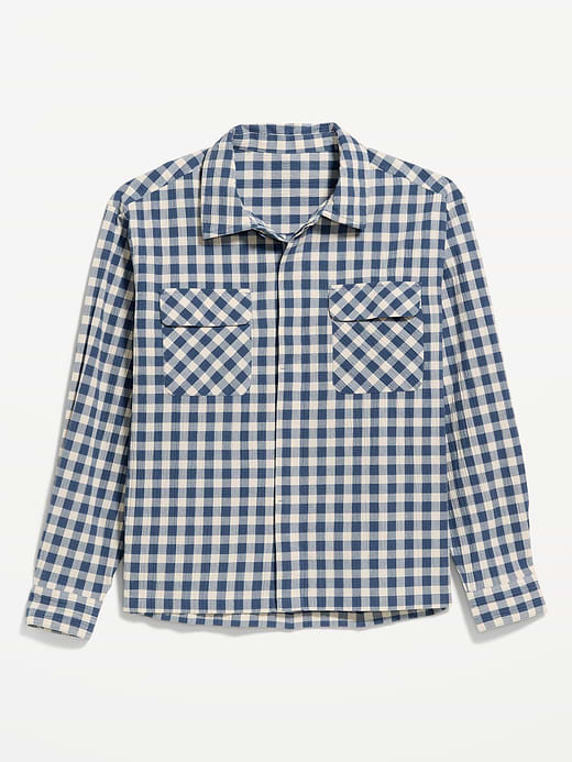 Old Navy Loose Fit Cropped Shirt — photo 5