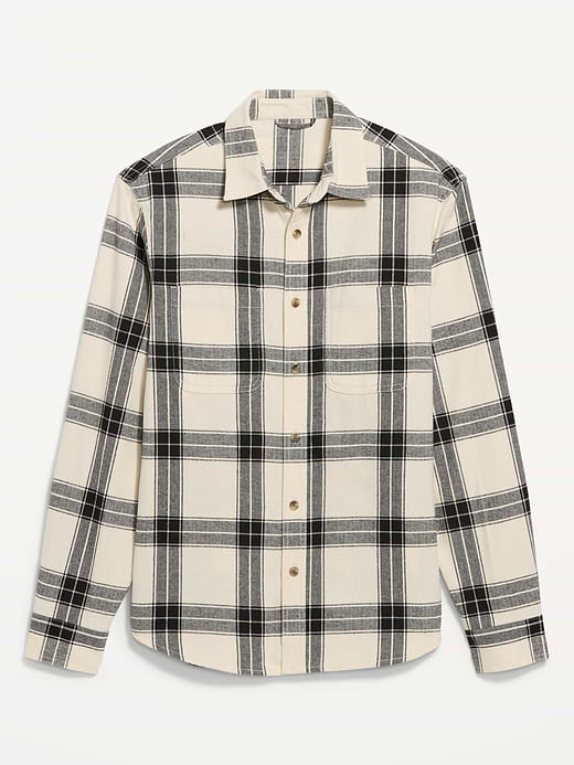 Old Navy Relaxed Long-Sleeve Flannel Pocket Shirt — photo 5