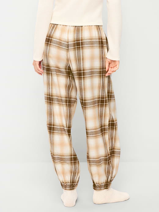 Old Navy Cinched Flannel Balloon Pants — photo 3