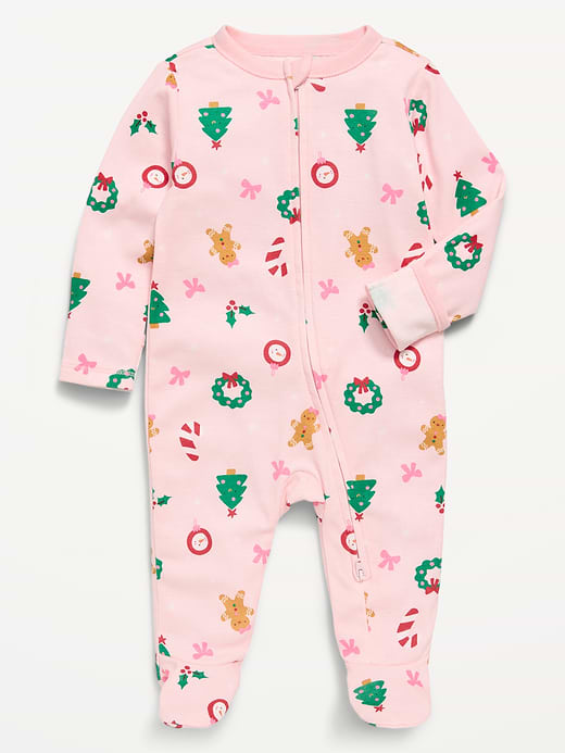 Old Navy 2-Way-Zip Sleep & Play Footed One-Piece for Baby — photo 1