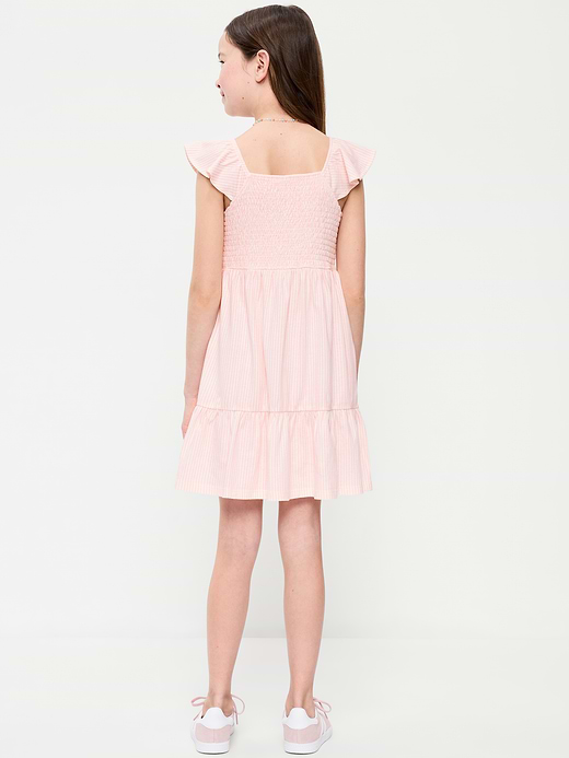 Old Navy Printed Smocked Fit and Flare Dress for Girls — photo 3