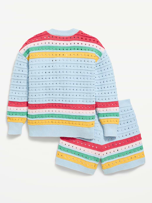 Old Navy Boxy-Fit Sweater and Shorts Set for Toddler Girls — photo 3