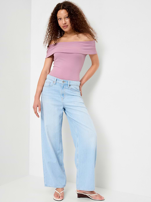 Old Navy Off-The-Shoulder Fitted Top — photo 4