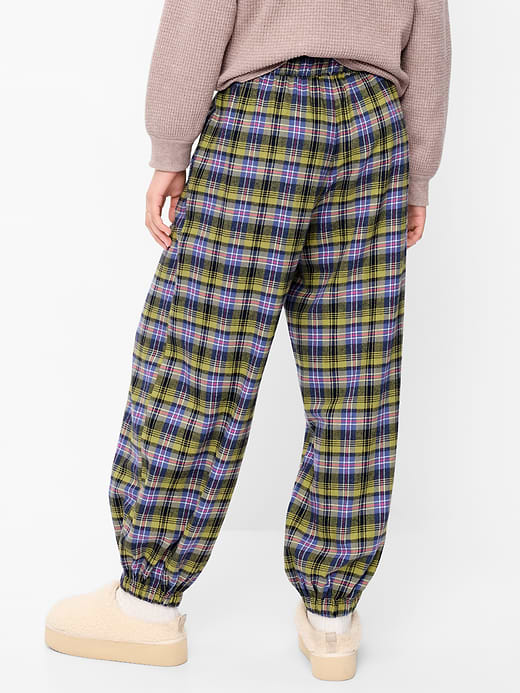 Old Navy Cinched Flannel Balloon Pants — photo 3