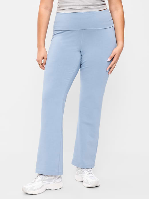 Old Navy High-Waisted PowerChill Fold-Over Bootcut Leggings — photo 7