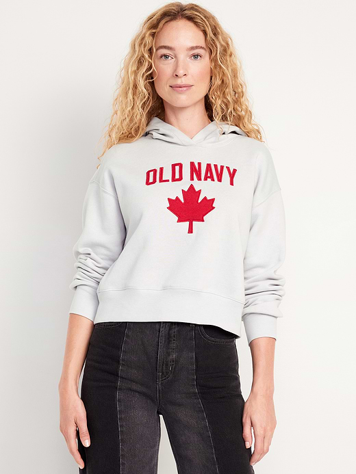 Old Navy Oversized Canada Logo-Graphic Hoodie