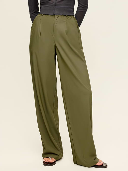 Old Navy High-Waisted SleekTech Trouser Pants — photo 1