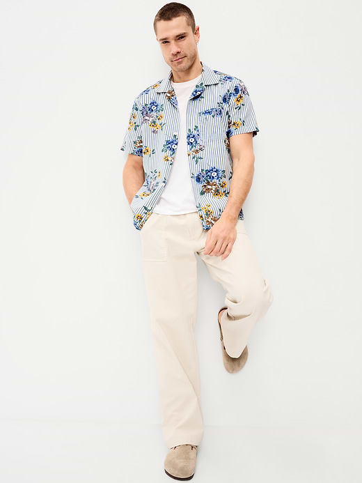 Old Navy Short-Sleeve Floral Camp Shirt — photo 4
