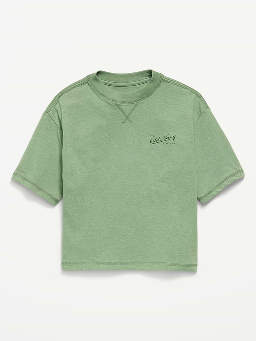 Old Navy Short-Sleeve Boxy Logo Graphic T-Shirt for Boys — photo 1