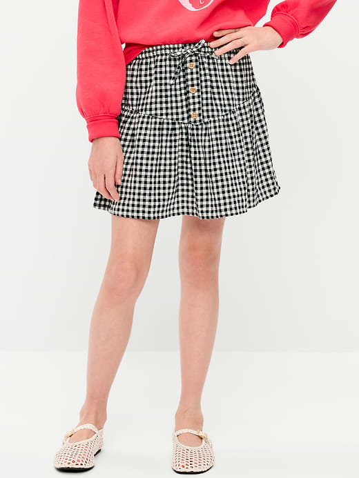 Old Navy Textured Eyelet Buttoned Skirt for Girls — photo 1