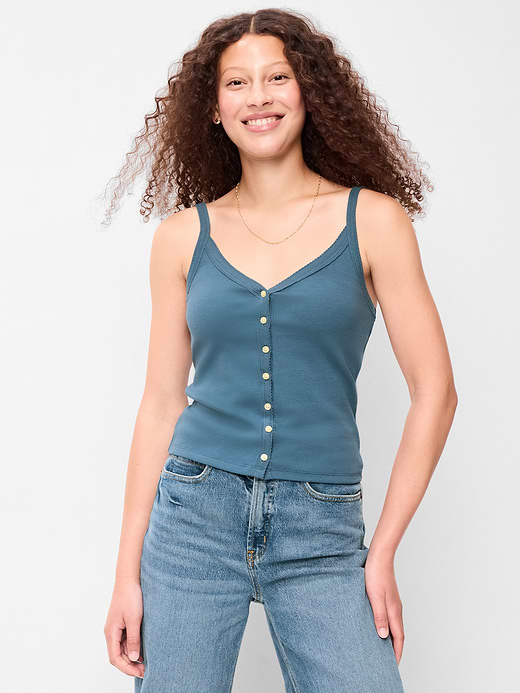 Old Navy Button-Front Cami Tank Top — photo 4