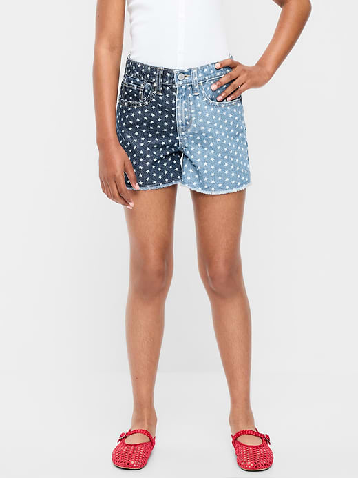 Old Navy High-Waisted Ripped Frayed-Hem Jean Shorts for Girls — photo 1