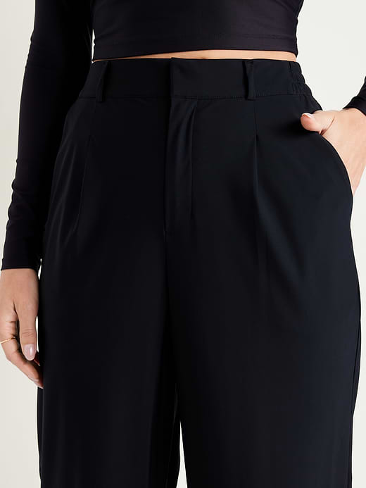 Old Navy High-Waisted SleekTech Trouser Pants — photo 4
