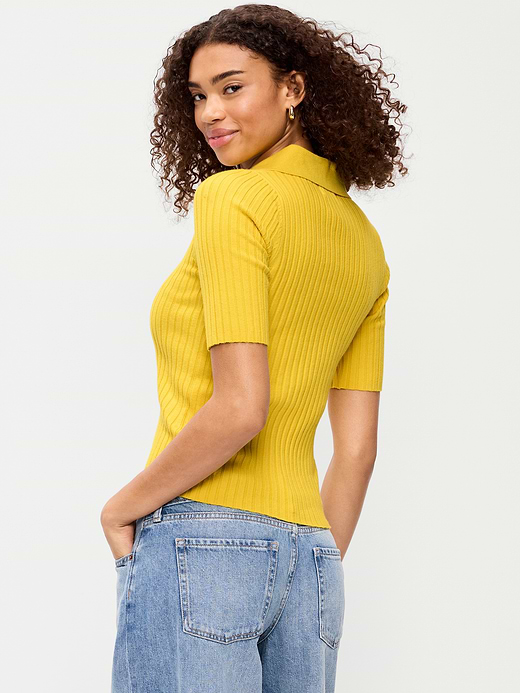 Old Navy Short-Sleeve Ribbed Polo — photo 3