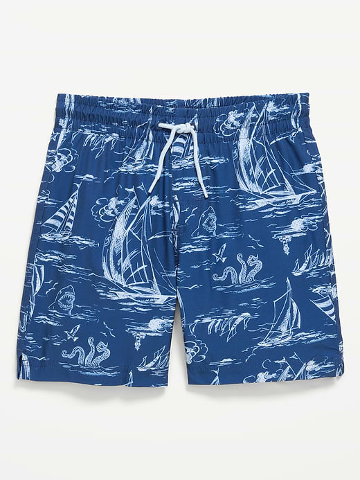 Old Navy Printed Swim Trunks for Boys — photo 1