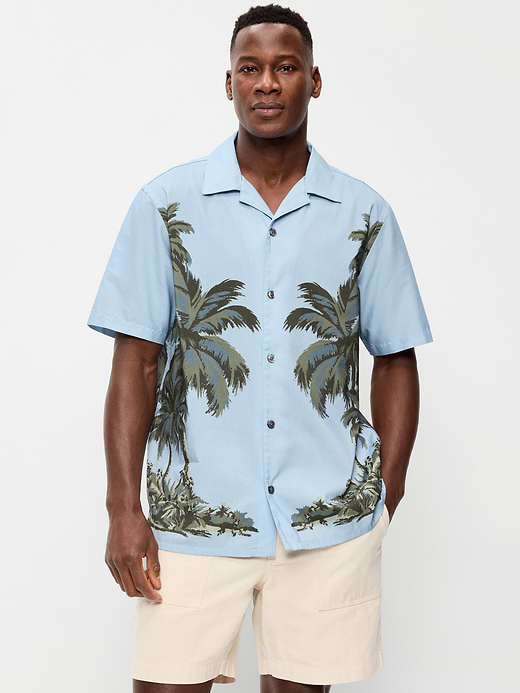 Old Navy Short-Sleeve Floral Camp Shirt