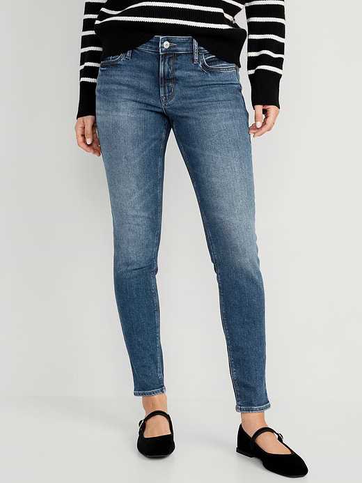 Old Navy Mid-Rise Rockstar Super-Skinny Ankle Jeans