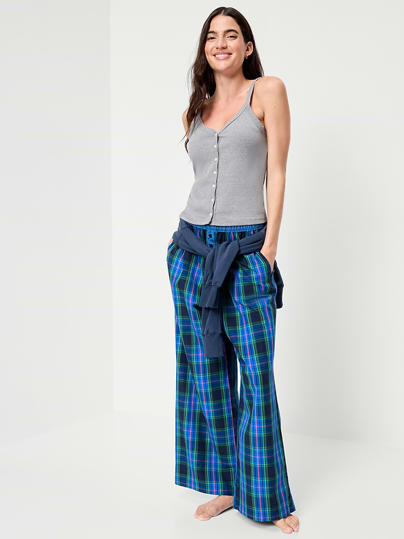 Old Navy Poplin Wide-Leg Pajama Pants — photo 4
