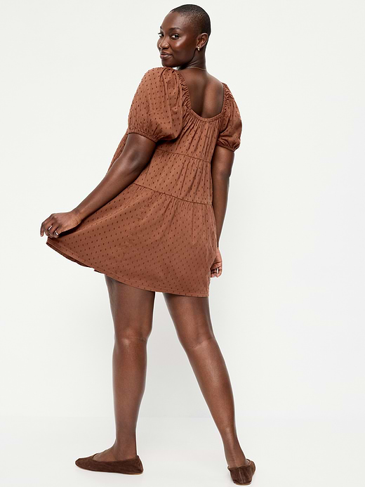 Old Navy Puff-Sleeve Smocked Mini Swing Dress — photo 8