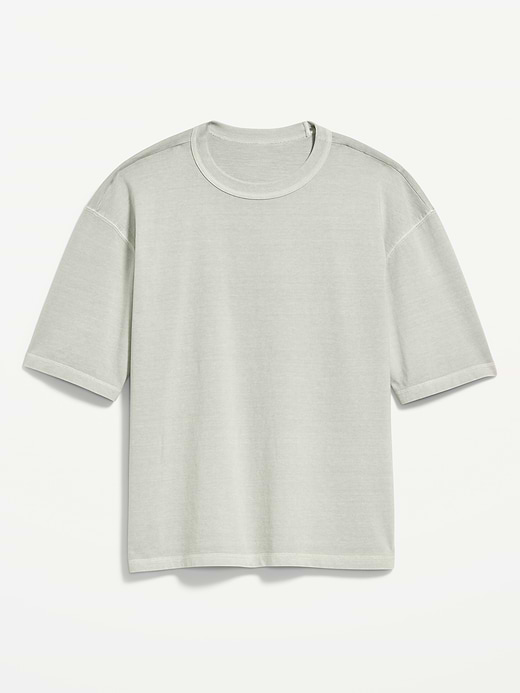 Old Navy Garment-Dyed Heavyweight Cropped T-Shirt — photo 4