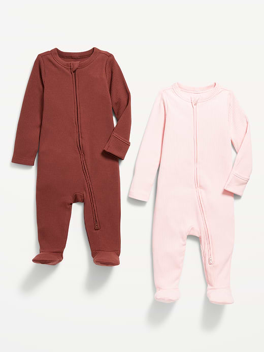 Old Navy 2-Way-Zip Sleep & Play Footed One-Piece 2-Pack for Baby — photo 4